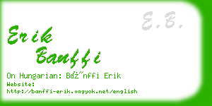 erik banffi business card